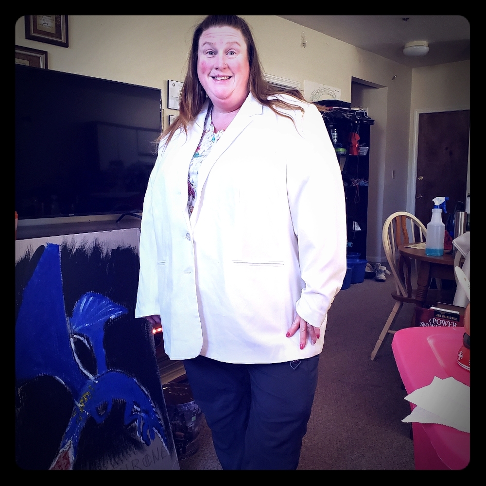 Plus Size JL brand suit coat pet & smoke free home
